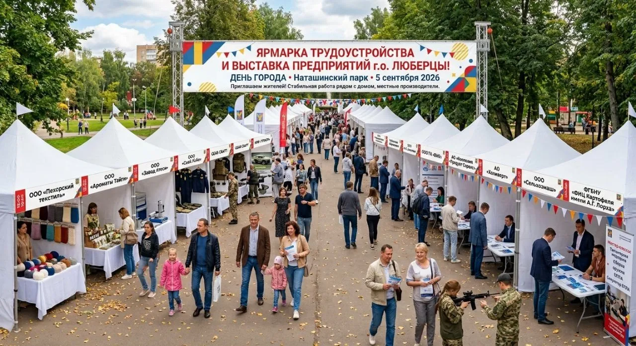Ярмарка трудоустройства и выставка предприятий пройдет в Люберцах 5 сентября