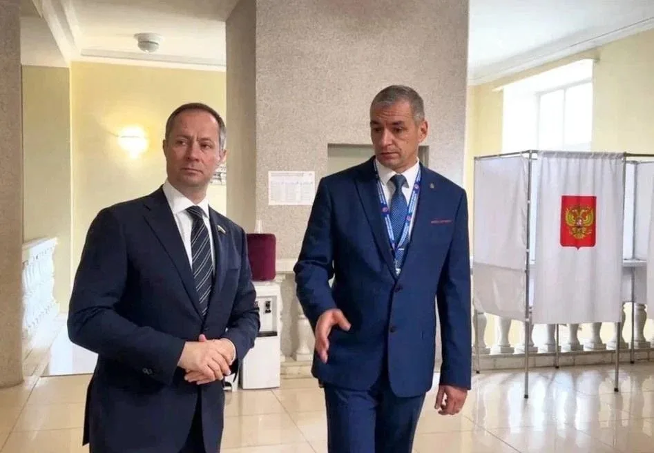Роман Терюшков посетил избирательный участок в Люберцах