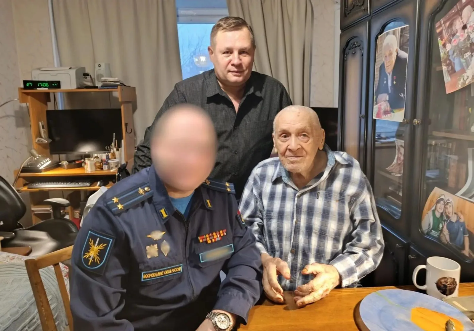 Дмитрий Крестинин навестил Героя Советского Союза Николая Бездетнова