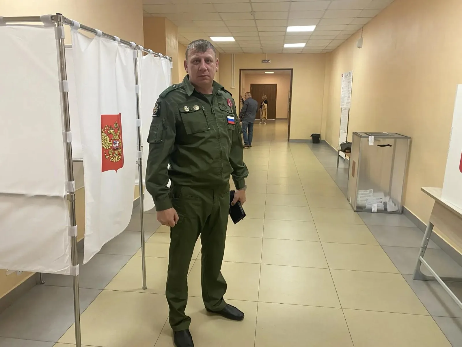 Ветераны СВО приняли участие в голосовании в Люберцах