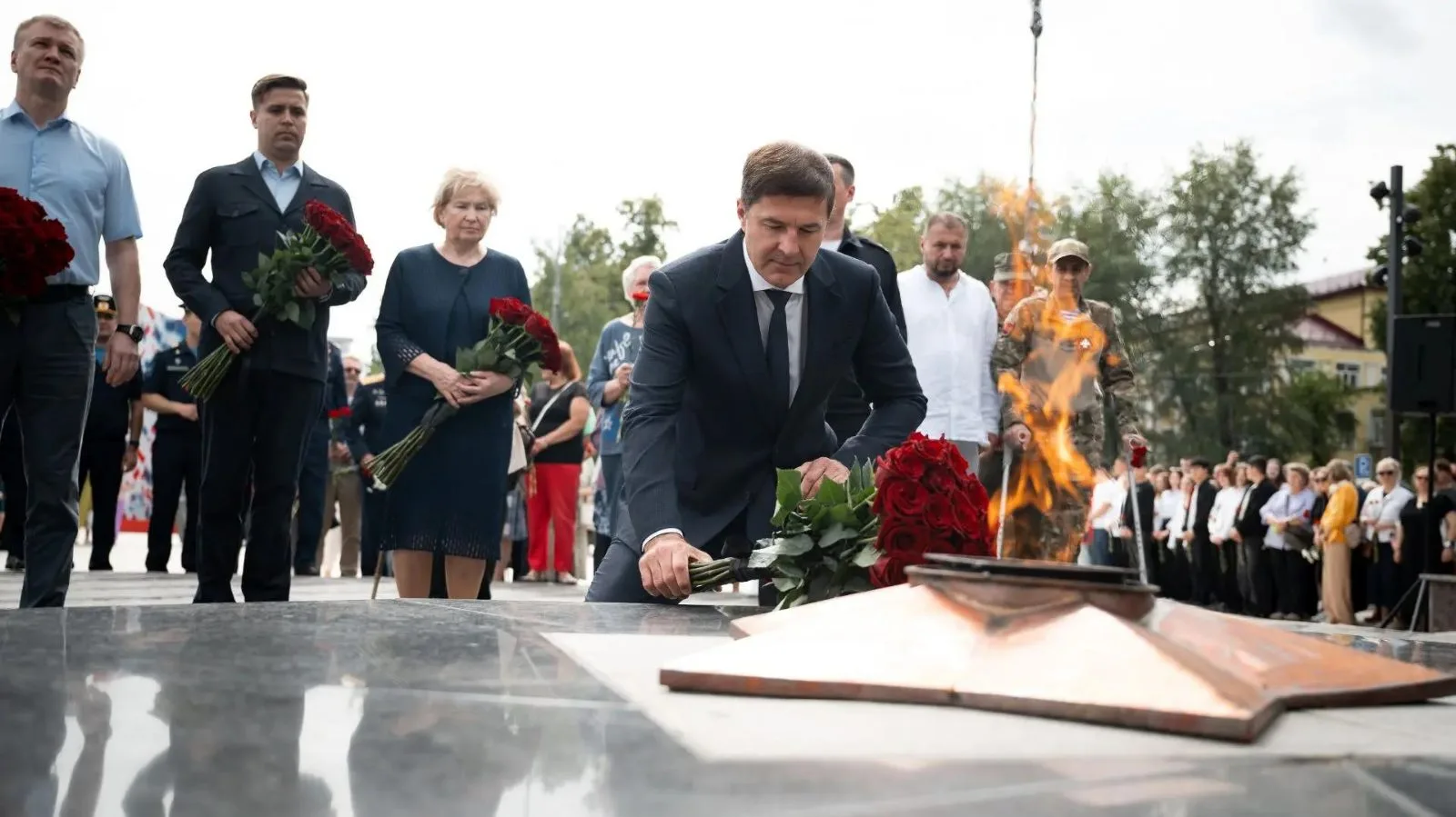 В Люберцах память погибших в годы Великой Отечественной войны почтили минутой молчания