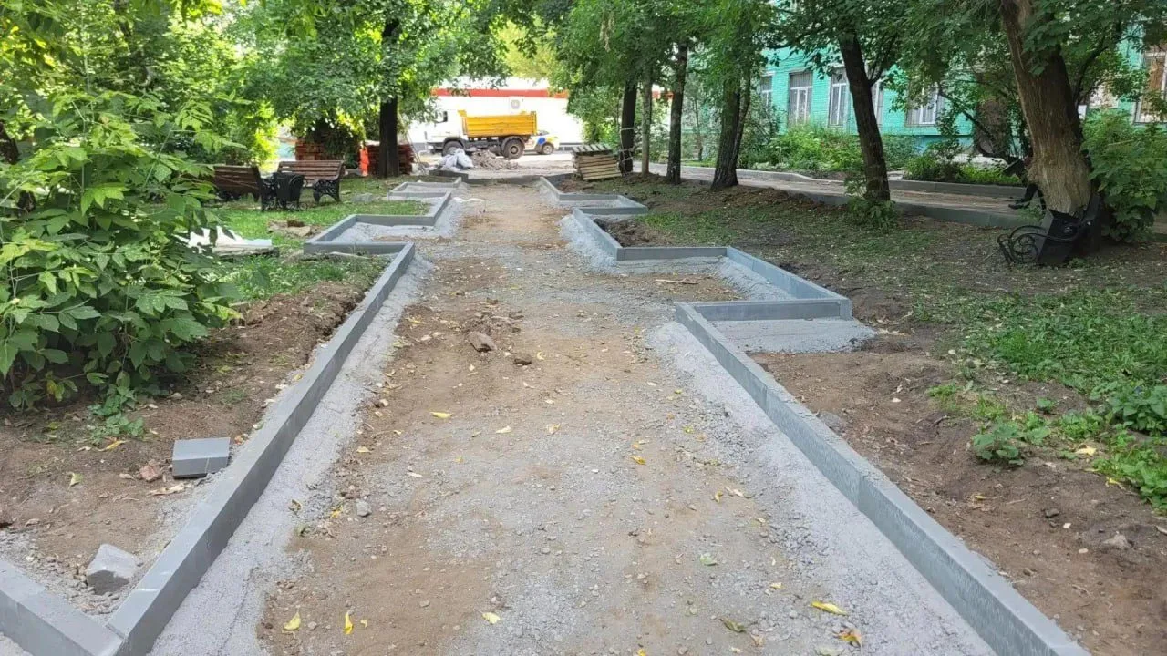 К комплексному благоустройству дворов на улице Гоголя приступили в Томилино
