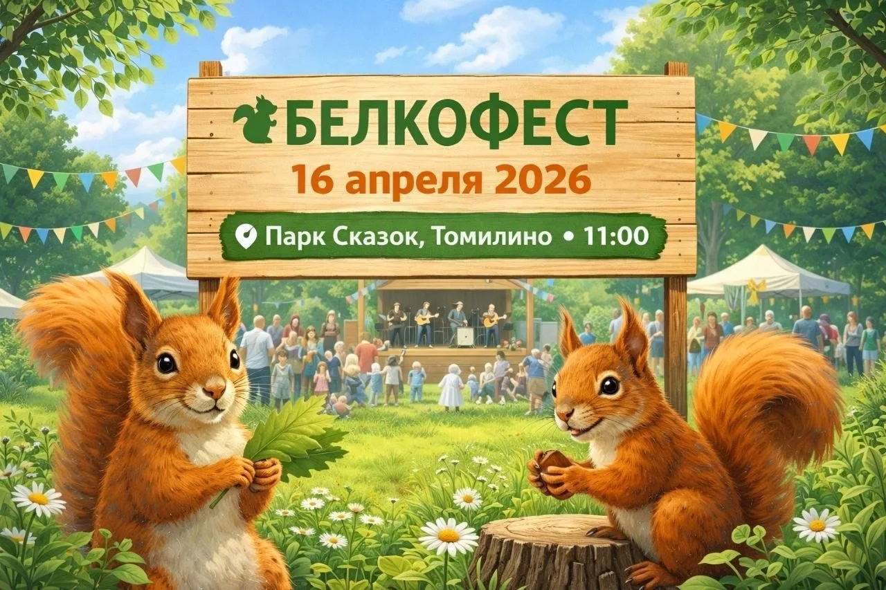 Шесть алтайских белок выпустят в парке поселка Люберец во время экологического фестиваля 16 апреля