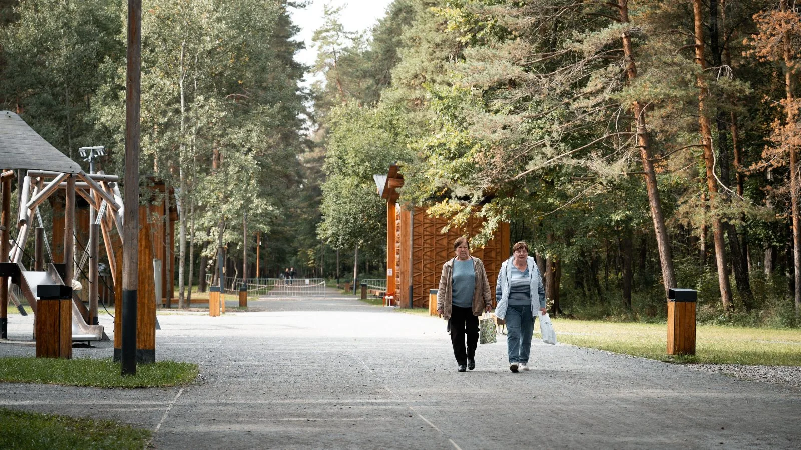 В Люберцах завершается благоустройство парка «Лесная опушка» 