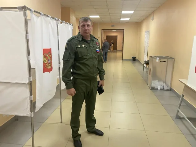 Ветераны СВО приняли участие в голосовании в Люберцах