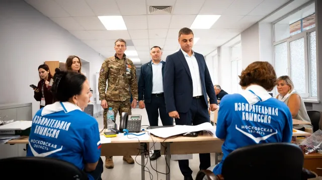Ветераны СВО приняли участие в голосовании в Люберцах