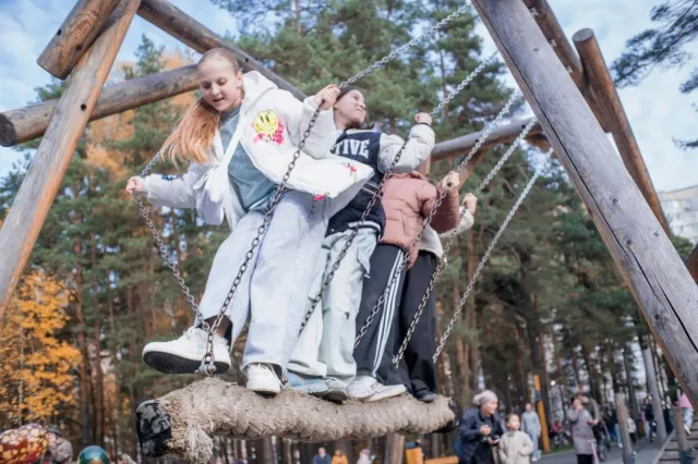 Вторую очередь лесопарка «Лесная опушка» открыли в поселке Люберец
