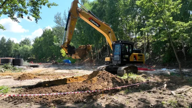 Почти наполовину завершено благоустройство Коренёвского карьера в Люберцах