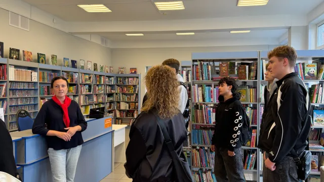 Для студентов Люберецкого техникума им. Гагарина прошло профориентационное занятие в библиотеке Дзержинского