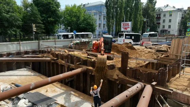 Строительная готовность подземного перехода на оживленном переходе в Люберцах составляет 40%